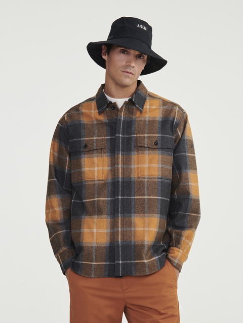 EDIFICE 使用感のない美品　46 M位　フランネル　ストレッチ　チェック柄 メンズ フランネルチェックシャツ ZCHAM89 - AIGLE（エーグル）公式