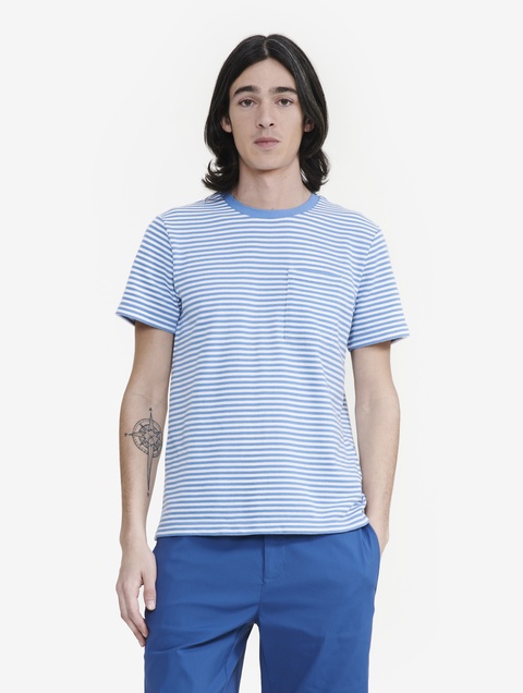 超安い メンズ AIGLE（エーグル - ZTHAU09 ボーダーポケットTシャツ UVC トップス