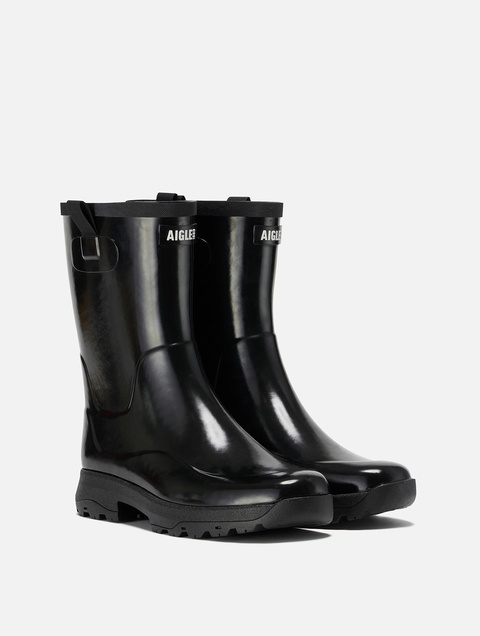 未使用　AIGLE　レインブーツ　ブロンズ色 レディース ミリカ ボッティロン ラバーブーツ ZZFNB28 - AIGLE