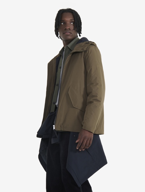 メンズ 透湿防水 インサレーションフーデッドジャケット ZBHBA71