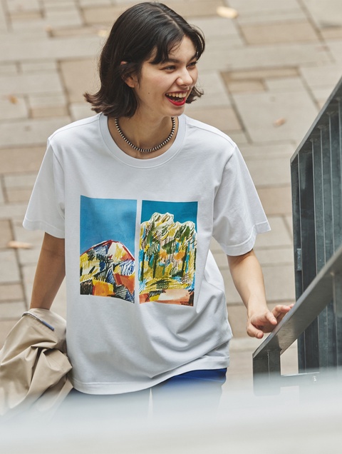 ユニセックス 【AIGLE for more trees】 チャリティ グラフィック 半袖