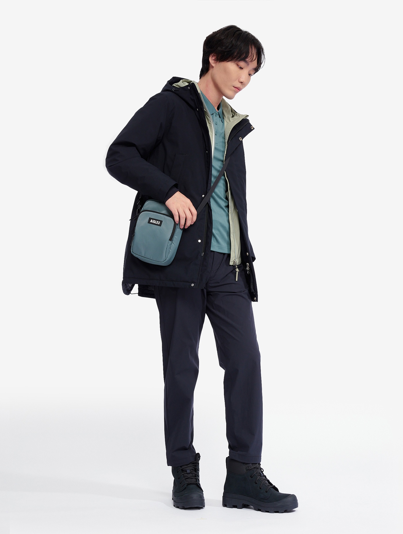 AIGLE スプリングコート レディース 撥水 軽量サファリジャケット ZBFAU61 - AIGLE