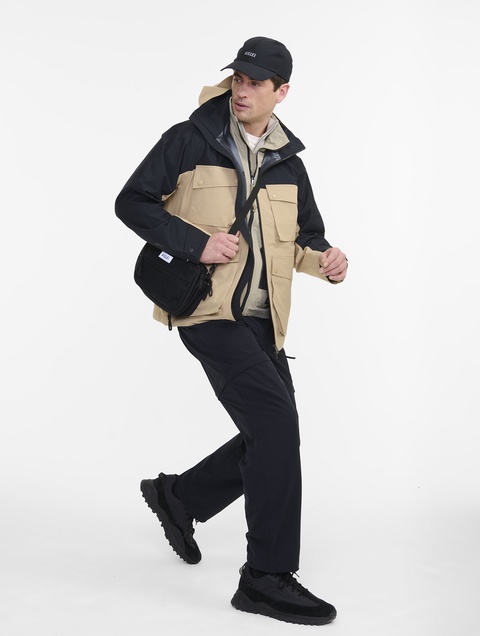 メンズ 透湿防水 マルチポケットフーデッドジャケット ZBHBG05 - AIGLE