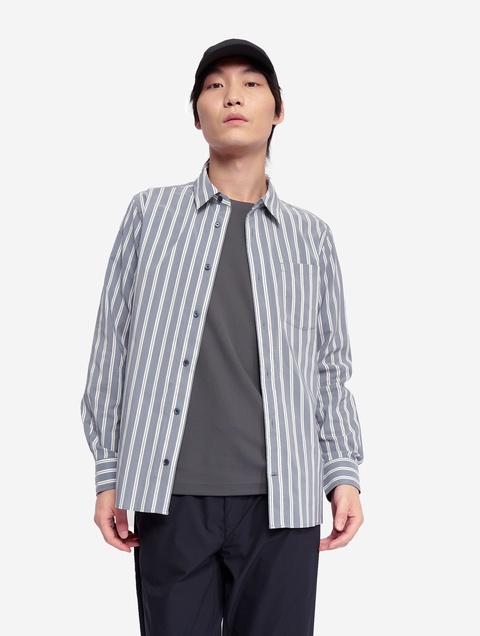 値下げ_theory _スーツ_グレー×水色ストライプ 1100951H01308R04001?$VS_1500$