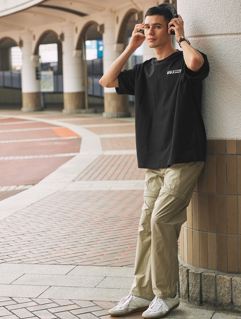 MOVB HELIX WOOLJERSEY ショートパンツ　44 干場　モーブ ユニセックス 撥水 ストラップショートパンツ ZFHBH32 - AIGLE