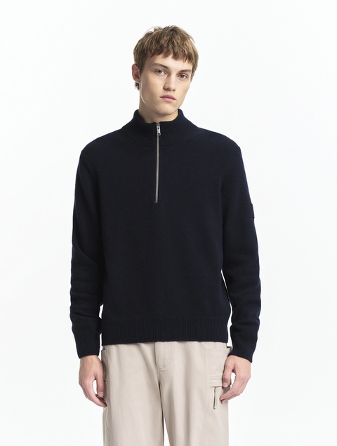 メンズ Made in France ストライプクルーネックセーター ZAHAI25