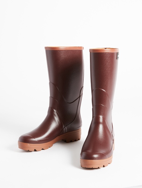 【美品】AIGLE ブラウン 長靴 26.5㎝　ベニル ラバーブーツ zzh8578-005-1.