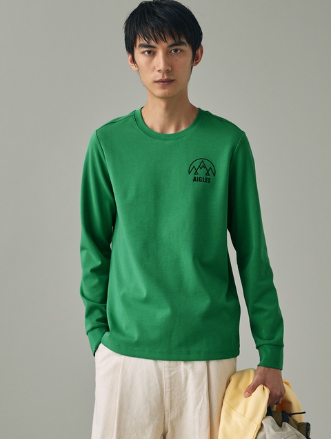 ル*〜様 ロンＴ メッシュ 緑 ユニセックス UVカット ロングスリーブロゴTシャツ RP OTHBP60