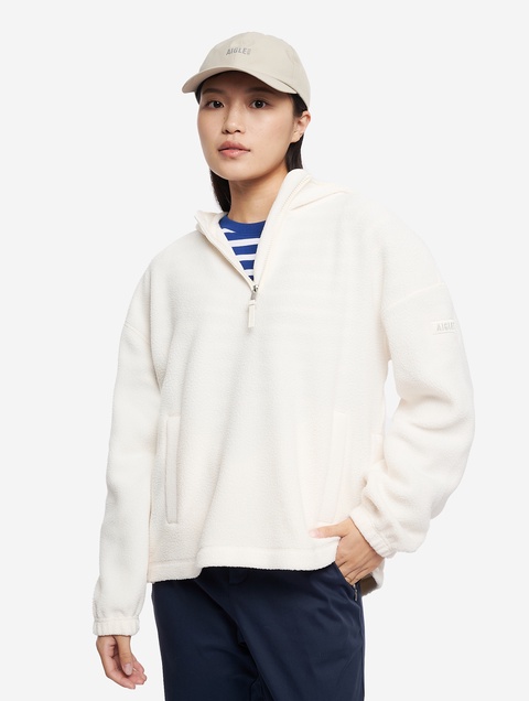 フリースハーフジップ レディース ポーラテック ハーフジップフリース ZSFBK64 - AIGLE