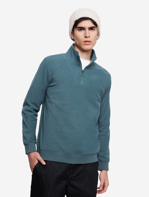 メンズ ハーフジップ マイクロフリース プルオーバー ZSHBT51 - AIGLE