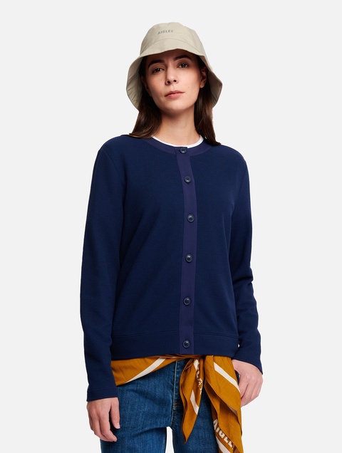 レディース UVカット 長袖ワッフルカーディガン ZTFBR15 - AIGLE