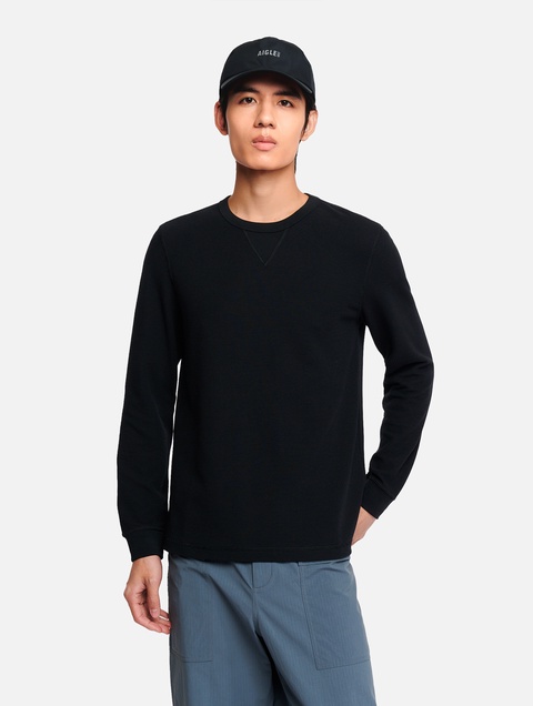 メンズ UVカット ワッフル ロングスリーブ Tシャツ ZTHBQ68 - AIGLE