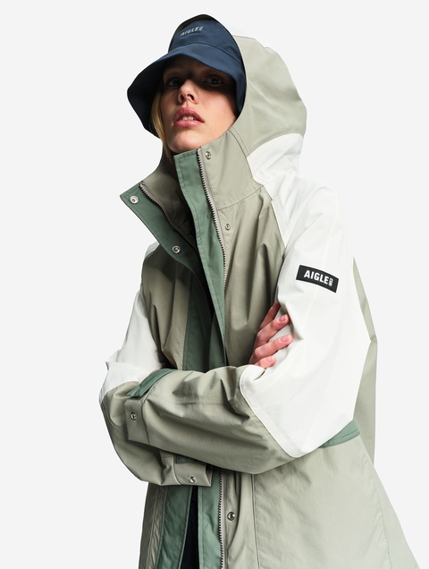 レディース 透湿防水 ショートフレアジャケット ZBFBR64 - AIGLE