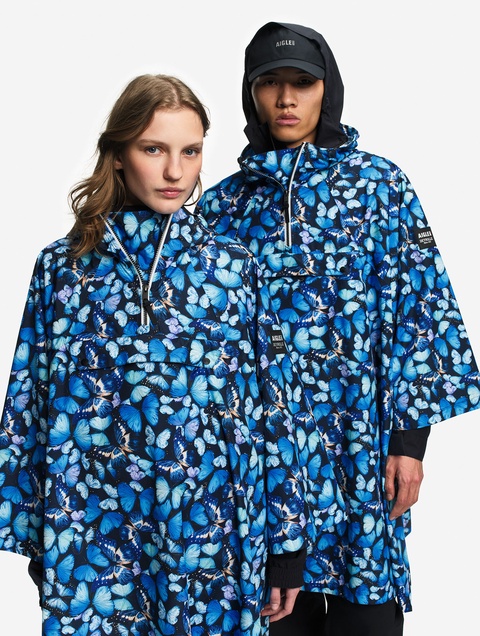 ユニセックス 【DEYROLLE】 透湿防水 2.5レイヤー パッカブルポンチョ